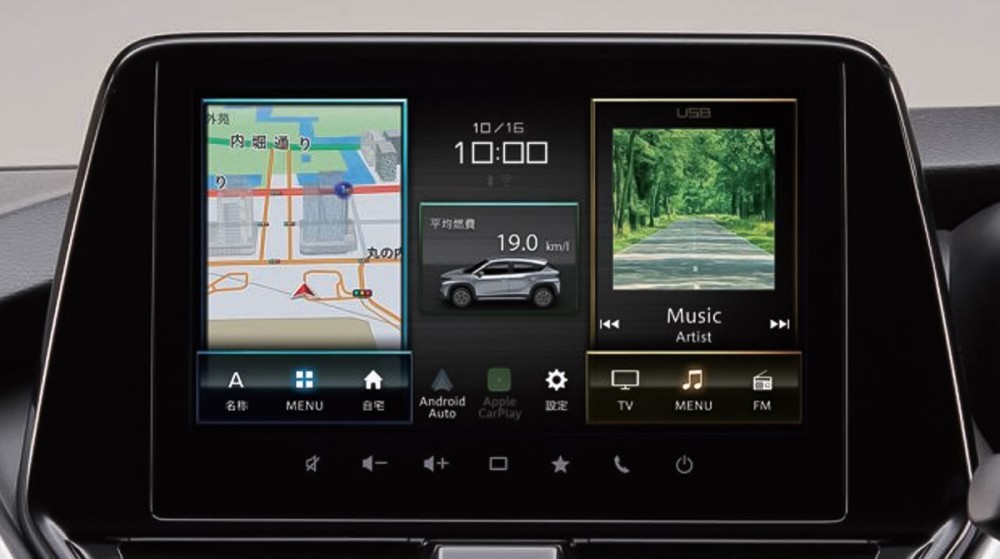 9インチスマートフォン連携メモリーナビゲーション【標準装備】